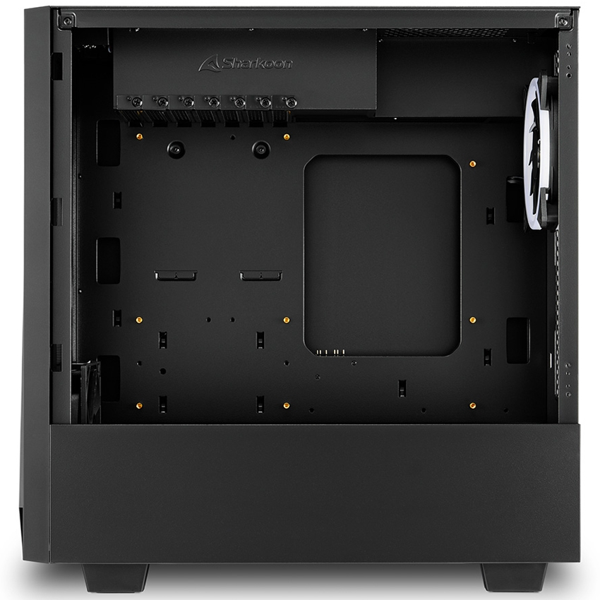 Gabinete Sharkoon Rev100 Argb 2 Fan Atx Negro Mid Tower